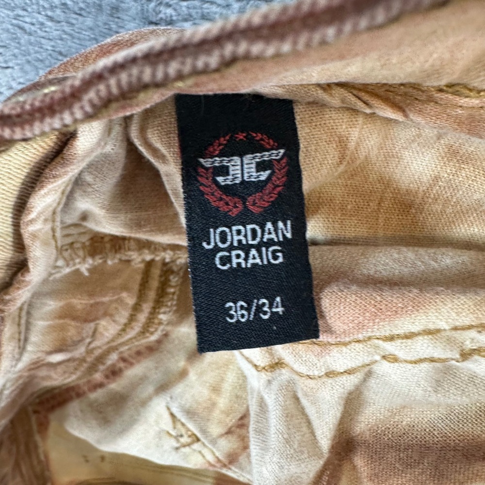 Jordan Craig Aaron Legacy Edition Biker Jeans Mens Size 36x34 Rust Sand Wash - Picture 4 of 8